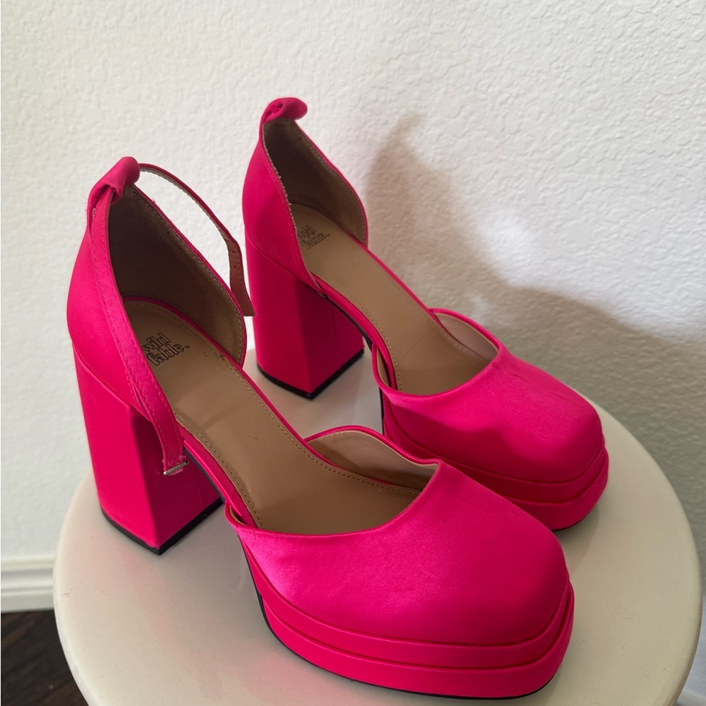 Wild Fable Hot Pink Platform Heels